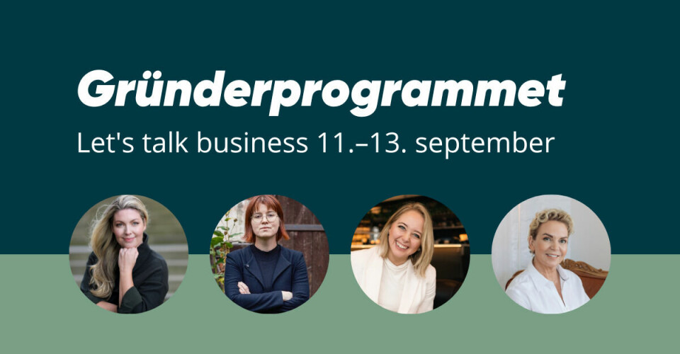 Gründerprogrammet – Hurdalssjøen 11.–13. september