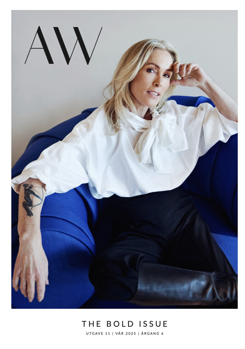 Anita Krohn prydet forsiden på vårutgaven av AW Magazine 2025. Sendes kun til abonnenter.